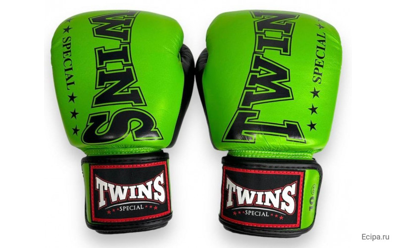 Боксерские перчатки TWINS Special BGVL3-2TA green black 10 oz