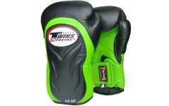 Боксерские перчатки Twins Special BGVL6 green black 10 oz Боксерские перчатки Twins Special BGVL6 green black 10 oz