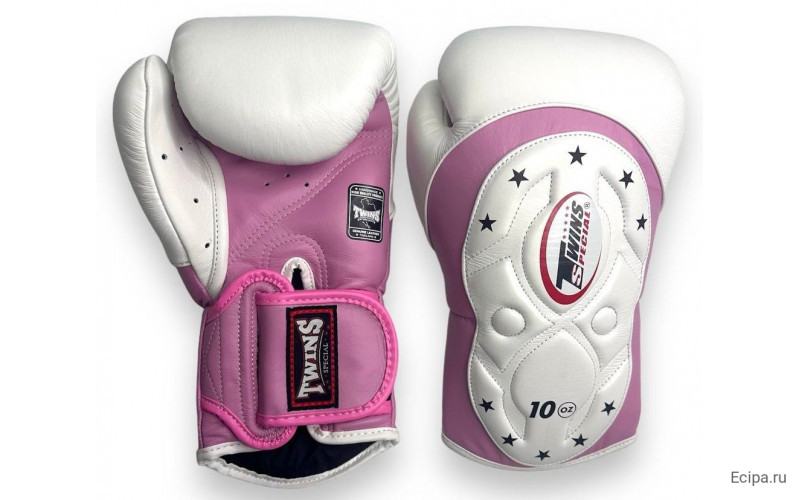 Боксерские перчатки Twins Special BGVL6 MK pink white 12 oz