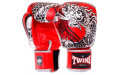 Боксерские перчатки Twins Special FBGVL3-52 Dragon red silver 14 oz