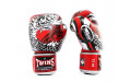 Боксерские перчатки Twins Special FBGVL3-52 Dragon red silver 14 oz