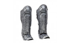 Защита голени Top King Shinguards "Super Snake" TKSGSS02 Black(Silver) - L