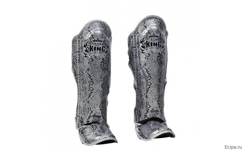 Защита голени Top King Shinguards Super Snake TKSGSS02 Black(Silver) - L