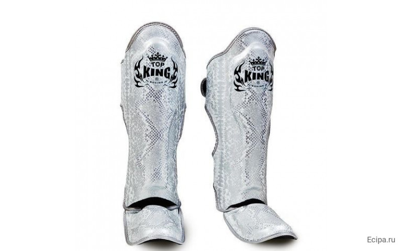 Защита голени Top King Shinguards Super Snake TKSGSS02 White (Silver) - XL