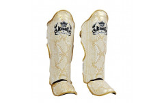 Защита голени Top King Shinguards "Super Snake" TKSGSS02 White(Gold) - L
