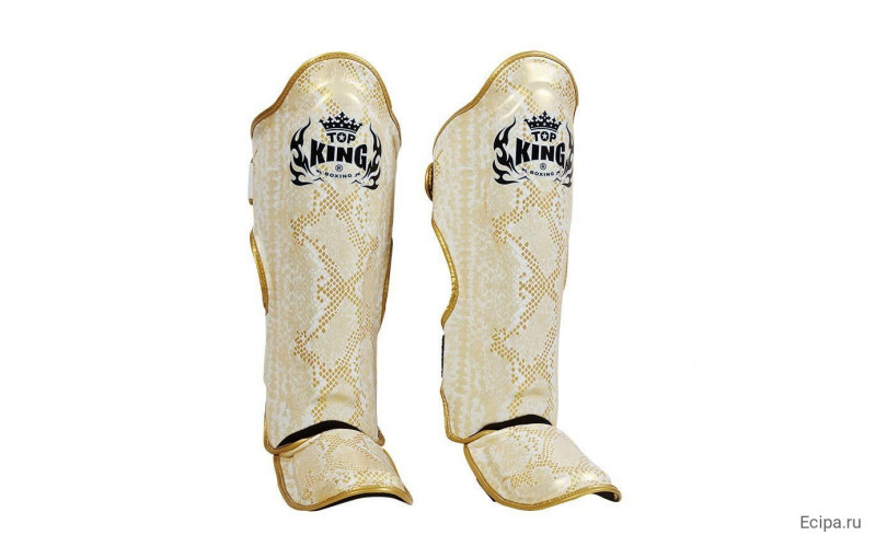Защита голени Top King Shinguards Super Snake TKSGSS02 White(Gold) - L