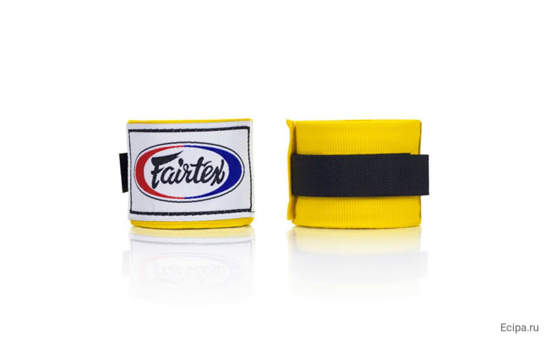 Бинты боксерские HW2 Fairtex yellow 4.5 м
