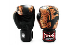 Боксерские перчатки TWINS Special FBGVL3-49 black brown 14 oz Боксерские перчатки TWINS Special FBGVL3-49 black brown 14 oz