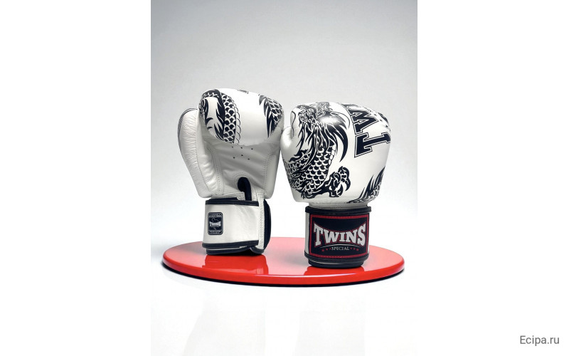 Боксерские перчатки TWINS Special FBGVL3-49 white black 16 oz