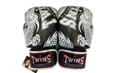 Боксерские перчатки TWINS Special FBGVL3-49 black white 14 oz Боксерские перчатки TWINS Special FBGVL3-49 black white 14 oz