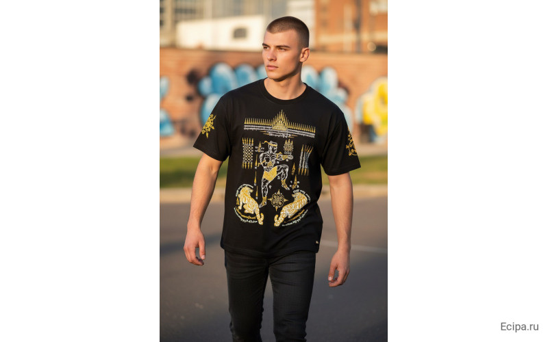 Футболка Тайский бокс Gold Shirts N1 2XL