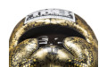 Боксерский шлем Top King Gold / Black Snake Edition Head Guard XL