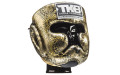 Боксерский шлем Top King Gold / Black Snake Edition Head Guard XL