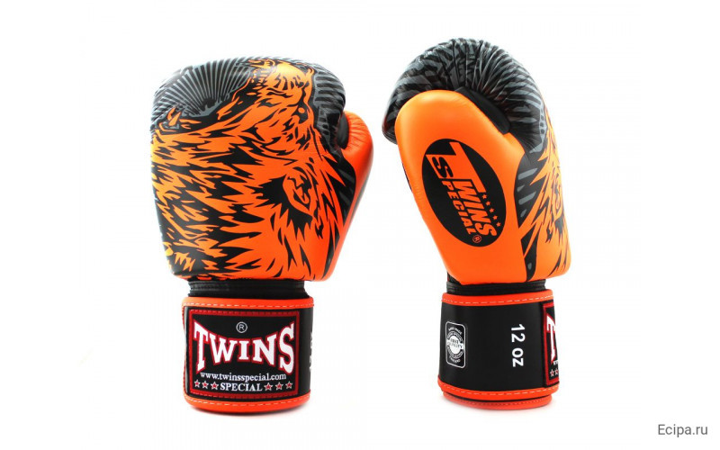 Боксерские перчатки Twins Special FBGVL50 orange 12 oz