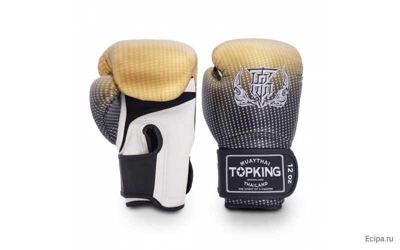 Боксерские перчатки Top King Boxing SUPER AIR STAR gold 12 oz