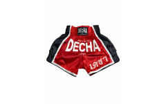 Шорты для тайского бокса Decha красный-черный XL Шорты для тайского бокса Decha красный-черный XL