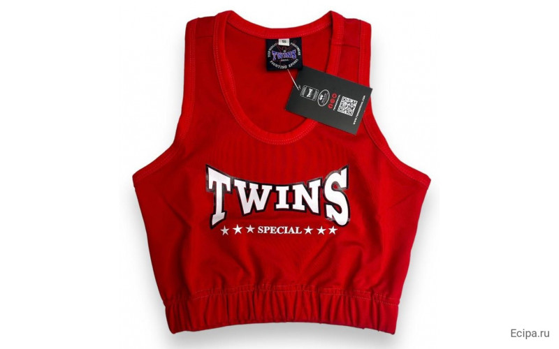 Женский Топ для тайского бокса Twins Special TSB-3 red XL
