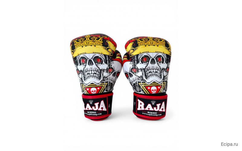 Боксёрские перчатки Raja Fancy Skull King 12 oz