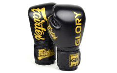 Боксерские перчатки турнира Glory Fairtex BGVG1 black 12 oz