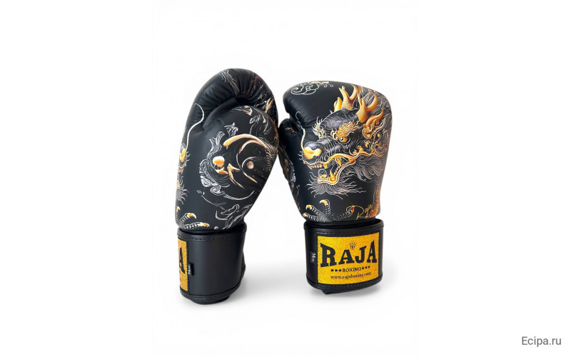 Боксёрские перчатки Raja Gold Dragon 10 oz