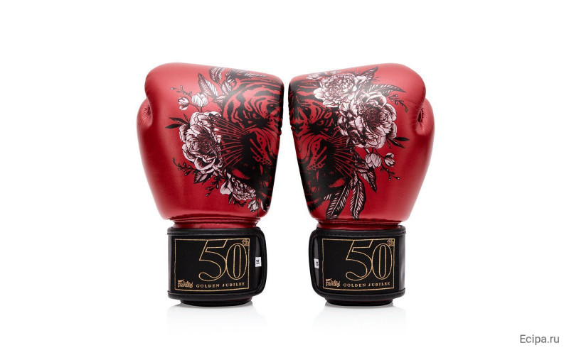 Боксерские премиальные перчатки Fairtex GOLDEN JUBILEE 16 oz
