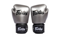 Боксерские перчатки Fairtex BGV1C-PLUS gun metallic 10 oz Боксерские перчатки Fairtex BGV1C-PLUS gun metallic 10 oz