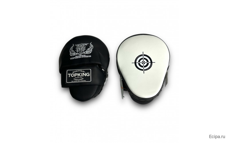 Средние боксёрские лапы Top King TKFMS white black