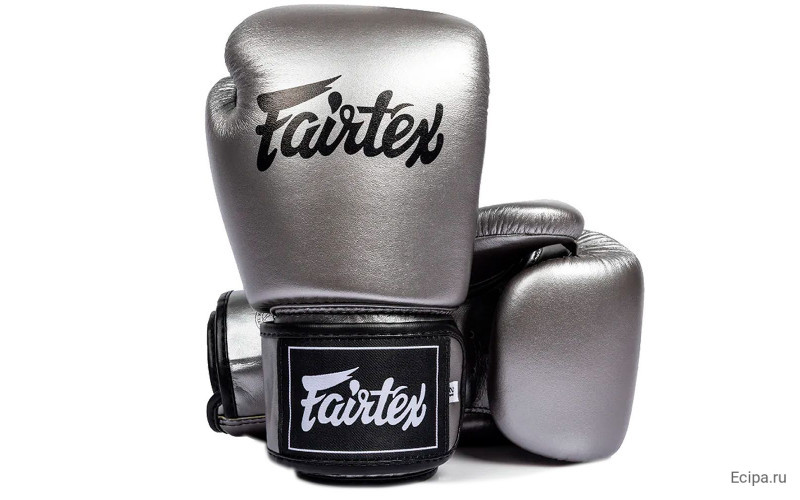 Боксерские перчатки Fairtex BGV1C-PLUS gun metallic 14 oz