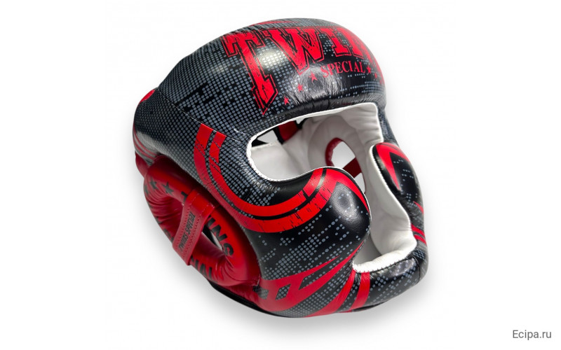 Шлем боксерский Twins Special FHGL3-TW5 black red L