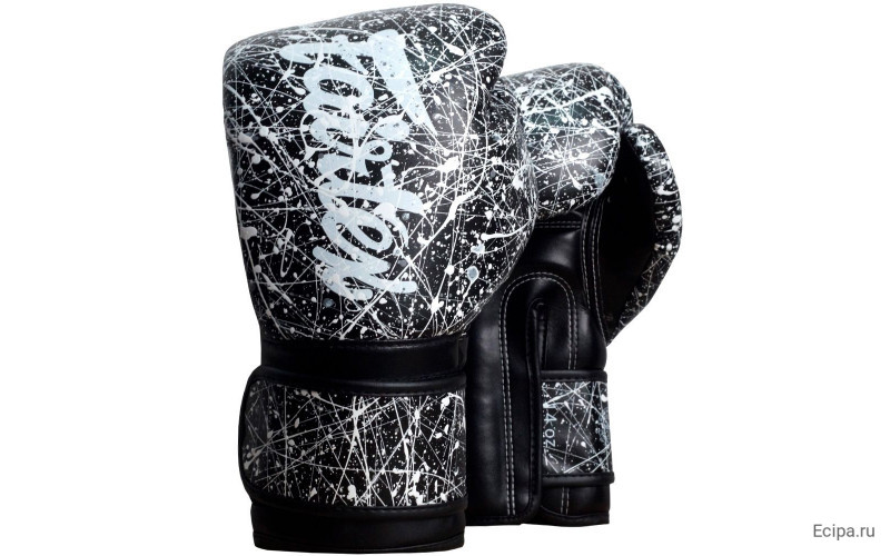 Боксерские перчатки Fairtex BGV14 Painter black 10 oz