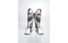 Защита голени Twins Special FSGL10-49 white black - XL