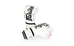 Боксерские перчатки Fairtex BGV14 painter white 14 oz