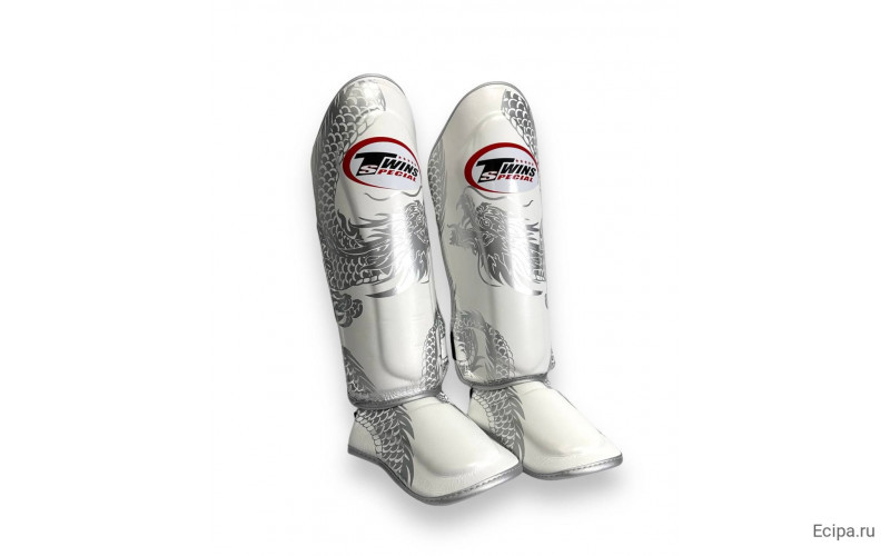 Защита голени Twins Special FSGL10-49 white silver - XL