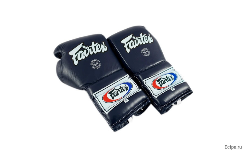 Перчатки боксерские на шнурке Fairtex BGL7 blue 14 oz