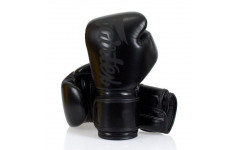 Боксерские перчатки Fairtex BGV14 Solid Black 14 oz