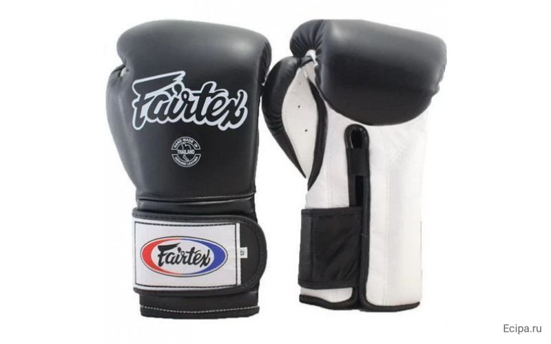Боксерские перчатки Fairtex BGV9 black white 10 oz
