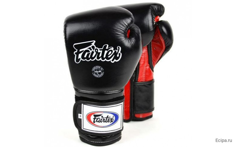 Боксерские перчатки Fairtex BGV9 black red 10 oz
