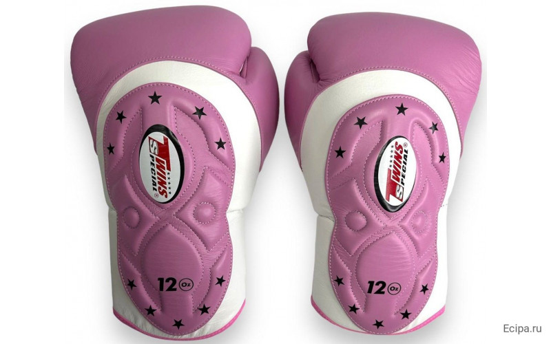 Боксерские перчатки Twins BGVL6 MK white pink 14 oz