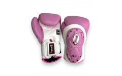 Боксерские перчатки Twins BGVL6 MK white pink 14 oz Боксерские перчатки Twins BGVL6 MK white pink 14 oz
