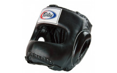 Шлем для бокса Fairtex с бампером HG4 black L Шлем для бокса Fairtex с бампером HG4 black L