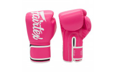 Боксерские перчатки Fairtex BGV14 pink-white 16 oz