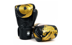 Боксерские перчатки Twins FBGVL3-23 black gold 14 oz
