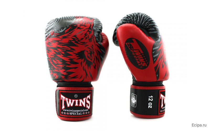 Боксерские перчатки Twins FBGVL50 red 16 oz