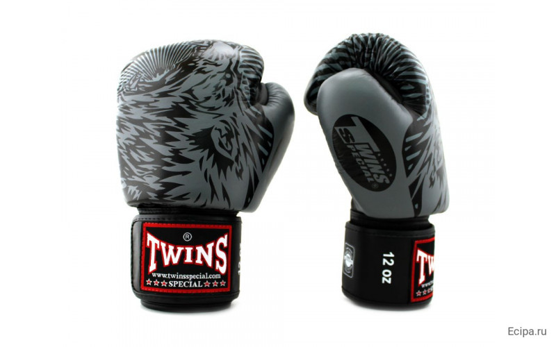 Боксерские перчатки Twins Special FBGVL50 grey 12 oz