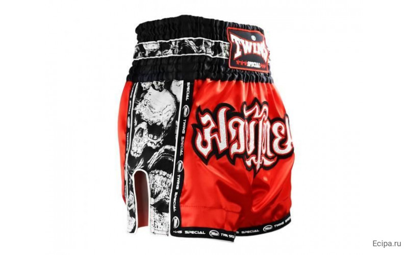 Шорты для бокса Twins Special TBS skull red L
