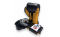 Боксерские перчатки Fairtex BGV9 black yellow 12 oz