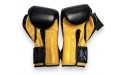 Боксерские перчатки Fairtex BGV9 black yellow 14 oz
