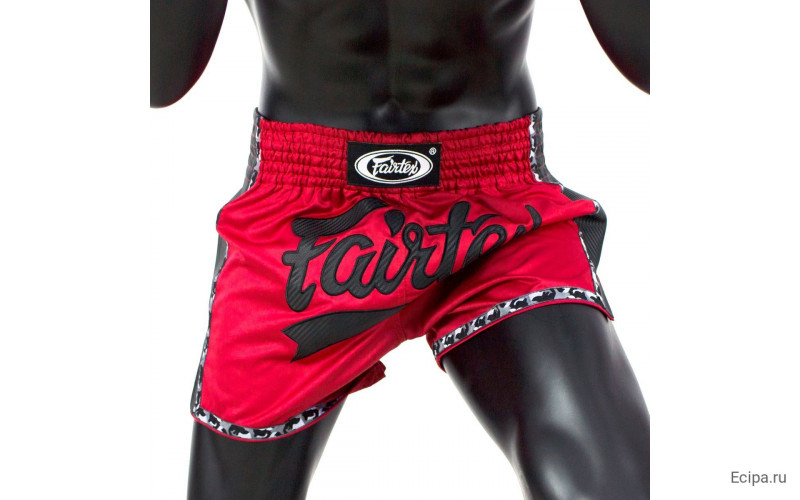 Шорты для бокса Fairtex BS1703 (красно-черные) 3XL