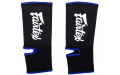 Голеностопы Fairtex AS3 black blue Голеностопы Fairtex AS3 black blue