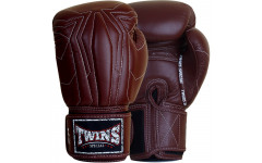 Боксерские перчатки Twins Special BGVL14 Dark Brown 10 oz Боксерские перчатки Twins Special BGVL14 Dark Brown 10 oz